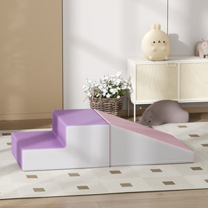 Ensemble de jeux souples 2 pièces pour grimper et ramper, violet