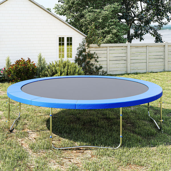 12ft Trampoline Spring Cover, Plastic Trampoline Replacement Pad Gym Bounce Jump Cover EPE Foam Safety Guard Padding Outdoor, Blue