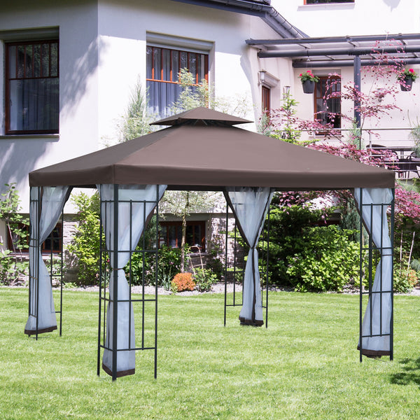 Gazebo 10 x 10 avec moustiquaire intégrée