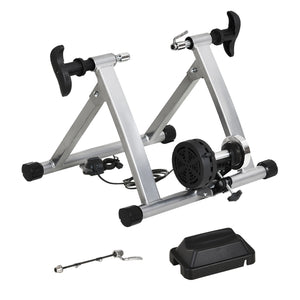 Support magnétique pour vélo d'intérieur avec broche à dégagement rapide, Argent