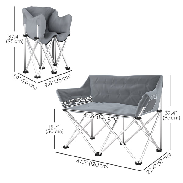 Double camping chair