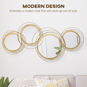 Décoration murale, miroir rond avec cadre