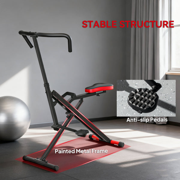 Machine à squat pliable pour entraînement complet avec siège ajustable