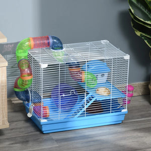 Cage à 2 niveaux avec système de tunnels
