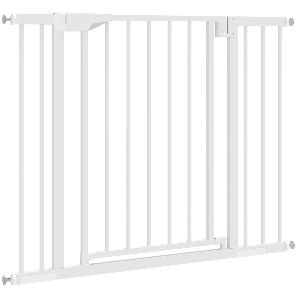 Barrière de sécurité à fermeture automatique, blanche
