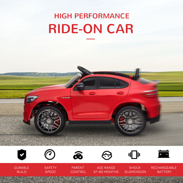 Mercedes Benz AMG GLC63S Coupe 12V with remote control, red