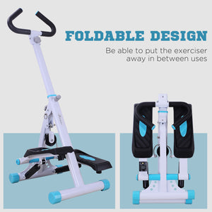 Stepper à hauteur réglable avec écran LCD, turquoise
