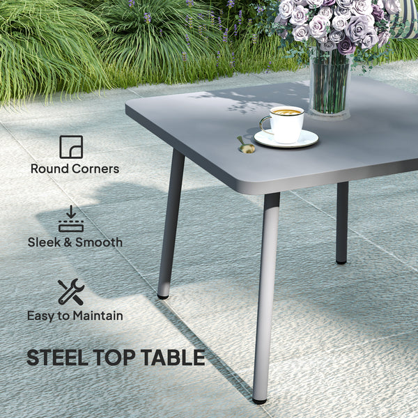Ensemble de mobilier de jardin 3 pièces en résine tressée en forme de L avec coussins, gris