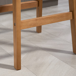 Set of 2 modern bar stools, grey