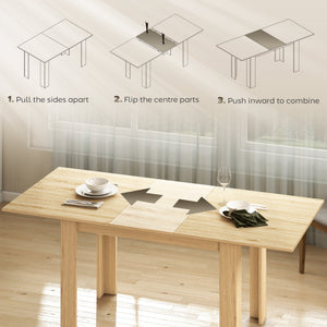 Table à manger extensible pour 6 à 8 personnes
