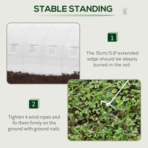 Grande serre de jardin pour semis, structure en acier de qualité supérieure