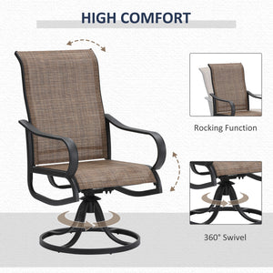 Ensemble de salle à manger d'extérieur 5 pièces, noir