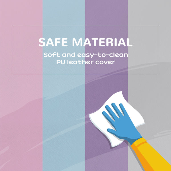 Lot de 7 blocs d'escalade en mousse souple modulaires pour enfants, rose/mauve