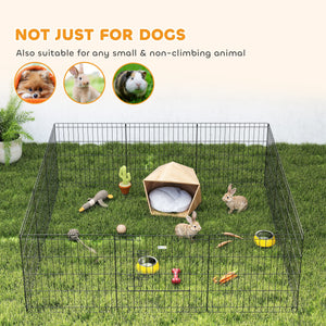 Foldable metal playpen with 12 panels