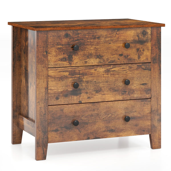 Commode à 3 tiroirs avec table de chevet