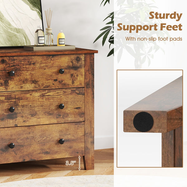 Commode à 3 tiroirs avec table de chevet