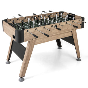 54-inch Foosball Table, Arcade Football Game with 2 Balls and 26 Players - Natural