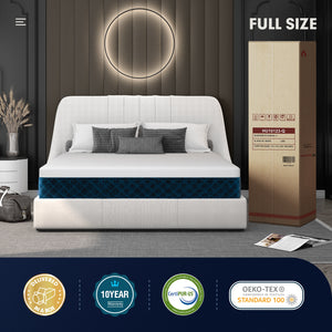 Matelas en mousse à mémoire avec housse en tissu jacquard