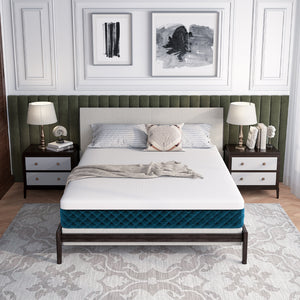Matelas en mousse à mémoire avec housse en tissu jacquard