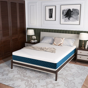 Matelas en mousse à mémoire avec housse en tissu jacquard