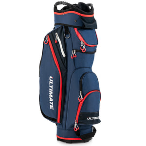 9.5-inch golf bag with 14 compartments and top organizer - Navy Blue 