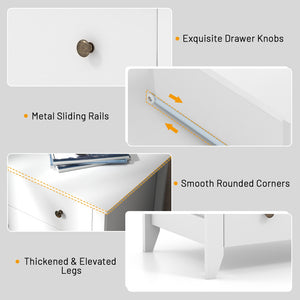 Commode à 3 tiroirs avec table de chevet