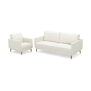 Chaise d'appoint rembourrée moderne avec coussin de dossier amovible