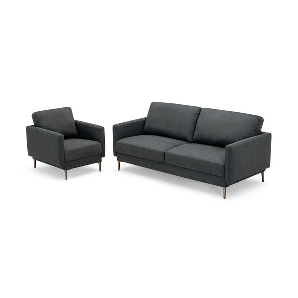 Chaise d'appoint rembourrée moderne avec coussin de dossier amovible