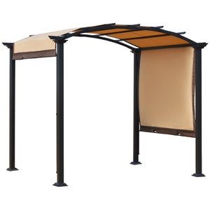 Pergola 8 x 10 rétractable, beige