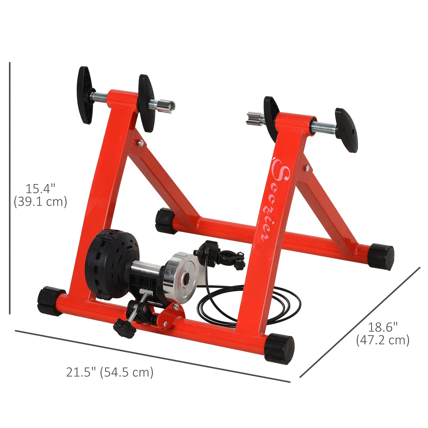 Support magnétique pour vélo d'intérieur, rouge