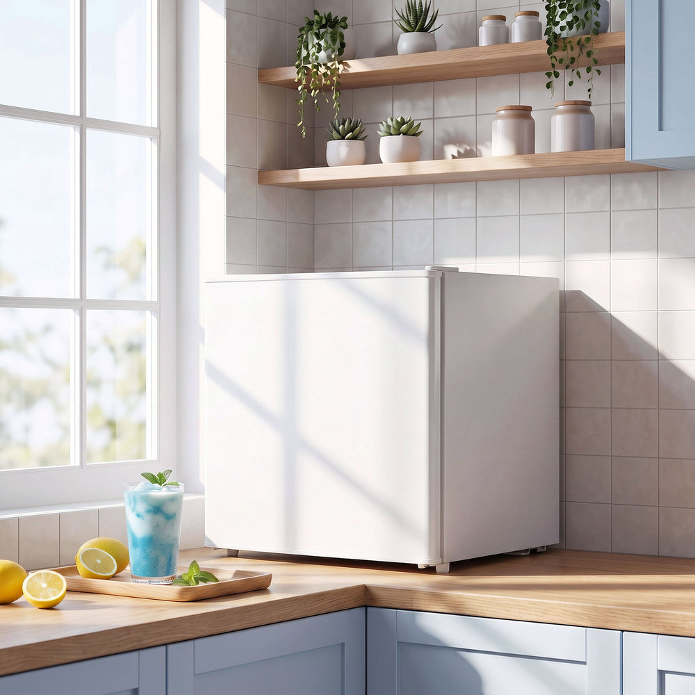 Mini-réfrigérateur 46 L à porte réversible, blanc