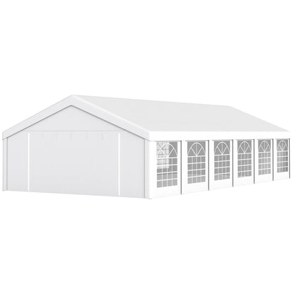 Outsunny 20' x 40' Party Tent, Outdoor Canopy Tent with 12 Removable Sidewalls for Parties, Weddings, Events