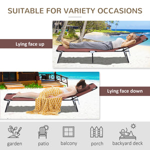 Lounge chair with face hole, brown