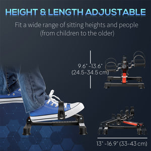 Under Desk Pedal Exercise Bike with LCD Display
