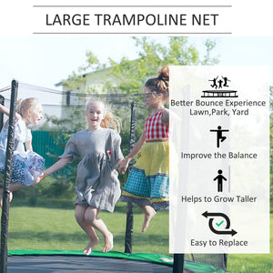 Filet de sécurité de remplacement pour trampoline 12 pieds