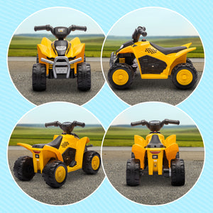 6V electric mountain bike, yellow