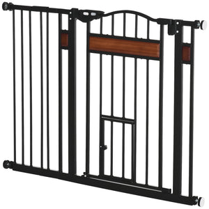 Barrière pour chien extra large avec chatière