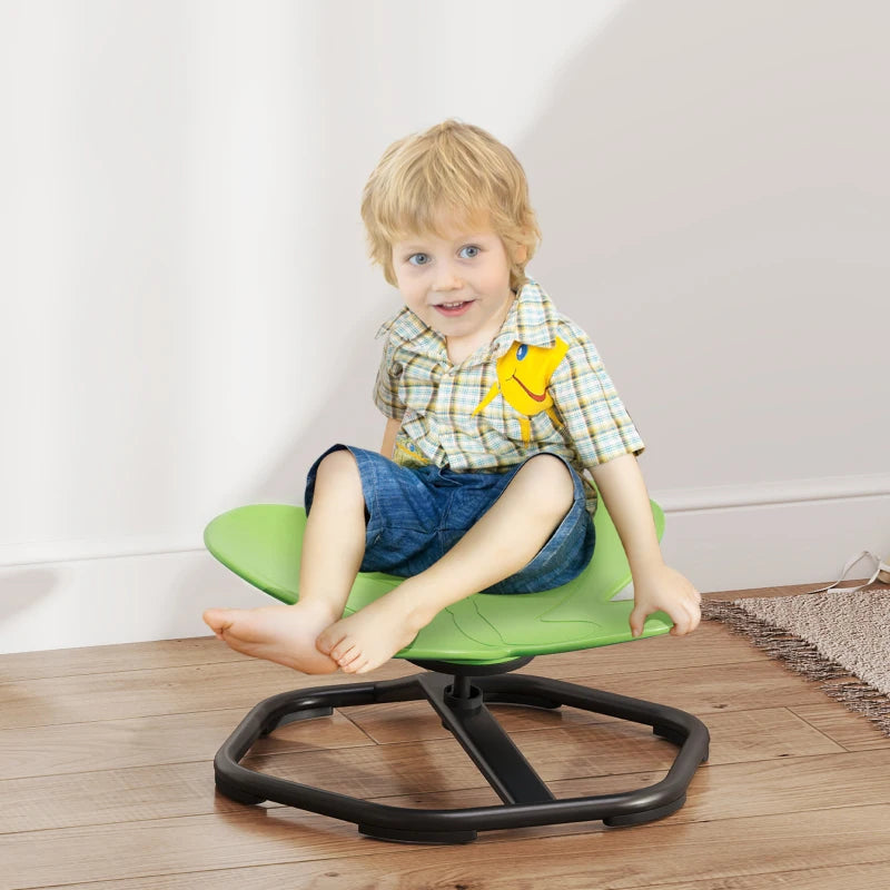 Chaise pivotante en forme de papillon pour enfants verte