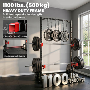 Support de musculation renforcé avec rangement, 1 100 lb