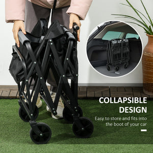 Chariot de jardin pliant à cadre en acier