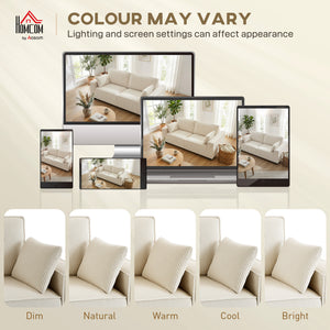 3-seater sofa, modern style corduroy upholstery, beige