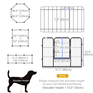 Heavy-Duty 8-Panel Dog Playpen