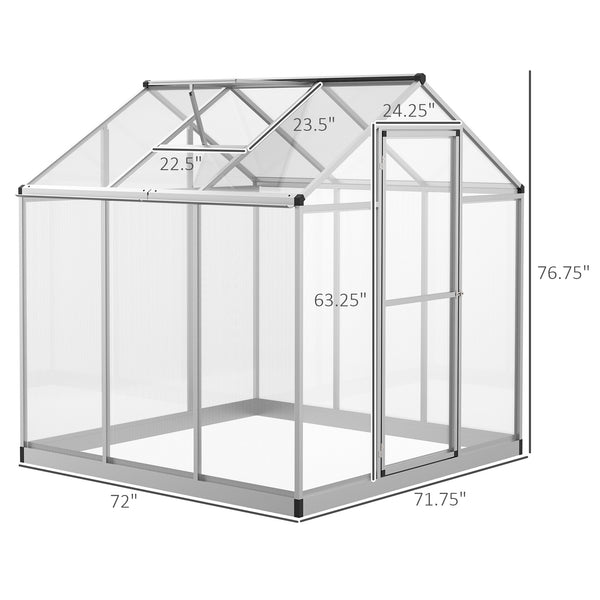 Serre de jardin avec panneaux en polycarbonate