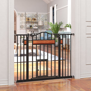 Barrière pour chien extra large avec chatière
