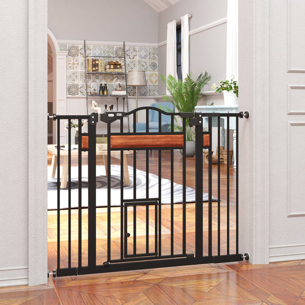 Barrière pour chien extra large avec chatière