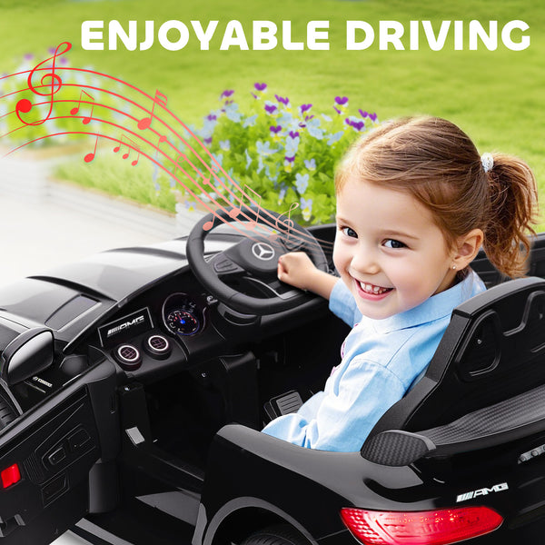 Mercedes-Benz AMG GTR 12V sous licence avec télécommande, noir
