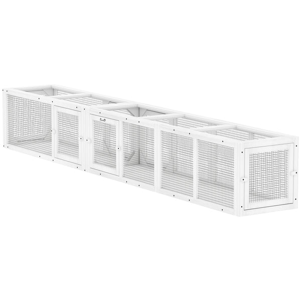 Tunnel pour chat modulable, blanc