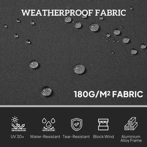 Store extérieur rétractable double face, gris anthracite