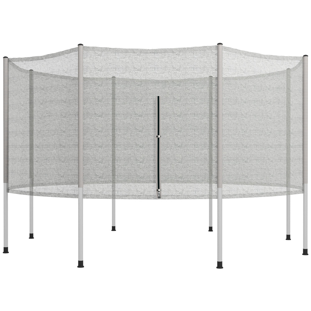 Replacement safety net for 12-foot trampoline, grey