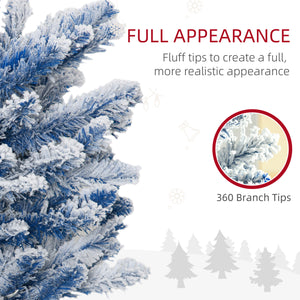 Sapins de Noël artificiels givré de 6 pieds pré-éclairés